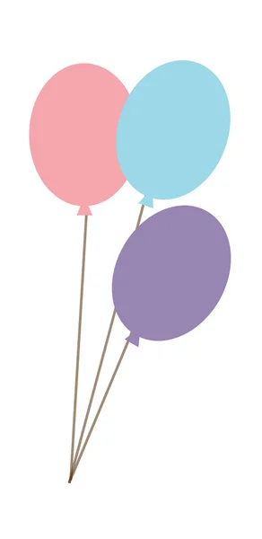 Globos coloridos — Vector de stock