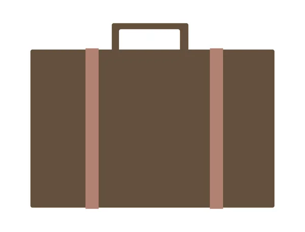 黒いスーツケース — ストックベクタ