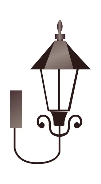 Eski sokak lambası — Stok Vektör