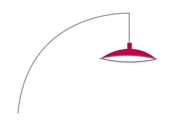 Lampe rouge — Image vectorielle