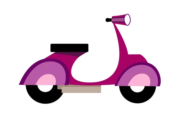Фиолетовый скутер — стоковый вектор