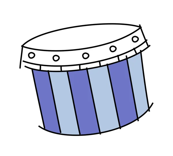 Blå trumma — Stock vektor