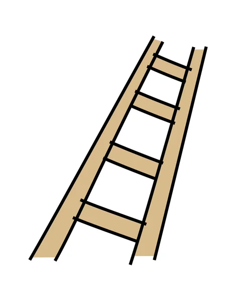 Escada de madeira —  Vetores de Stock