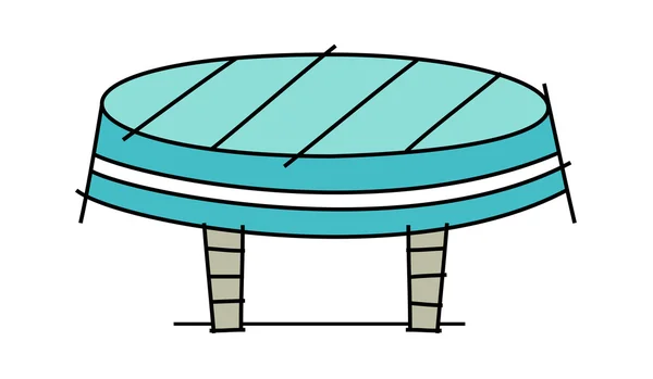 Groene tafel — Stockvector