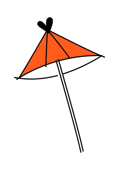 Czerwony parasol — Wektor stockowy