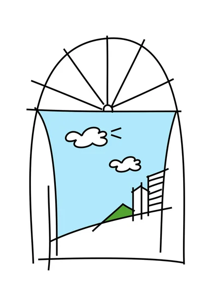 Ventana — Vector de stock