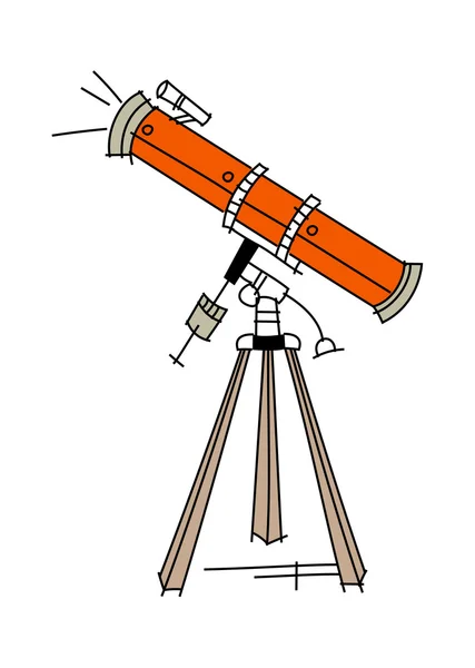 Telescopio — Archivo Imágenes Vectoriales
