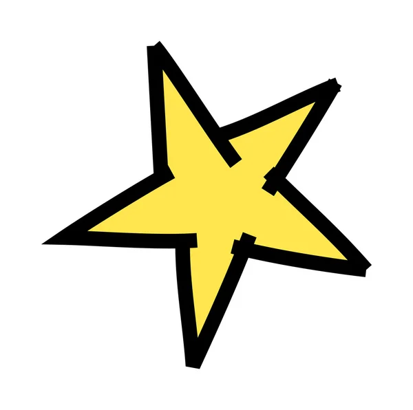 Gul stjerne – stockvektor