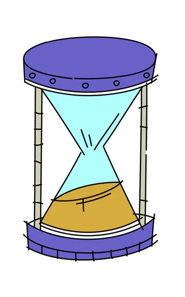 Blå timglas — Stock vektor