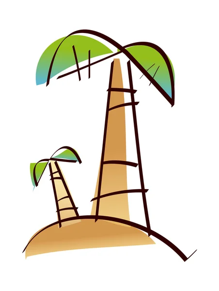 热带棕榈 — 图库矢量图片