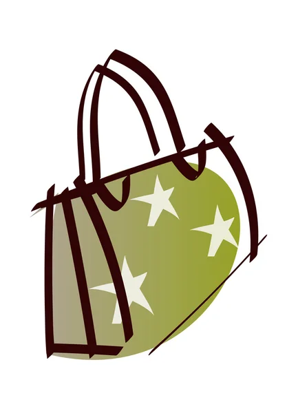 Grüne Tasche — Stockvektor