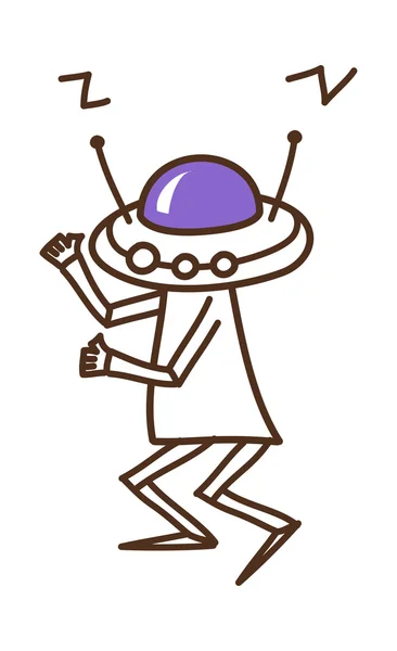 机器人舞蹈 — 图库矢量图片