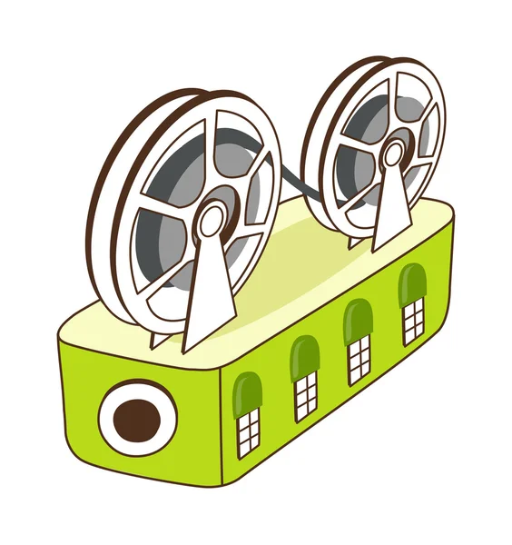 Green cinema — Stock Vector