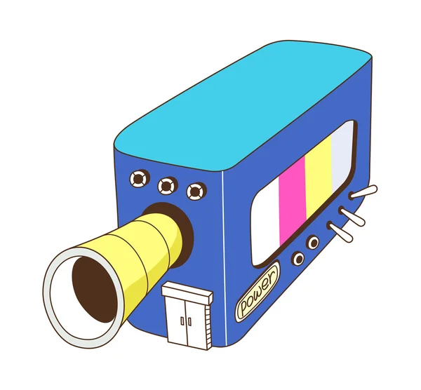 Blue filmový projektor — Stockový vektor