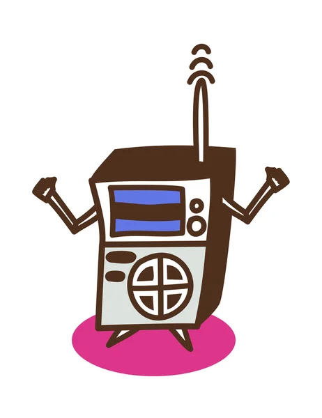 Robot de radio — Archivo Imágenes Vectoriales