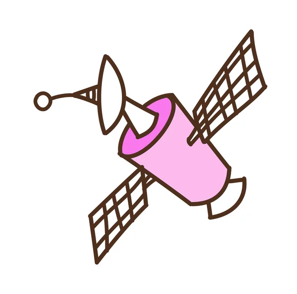 ピンクの衛星 — ストックベクタ