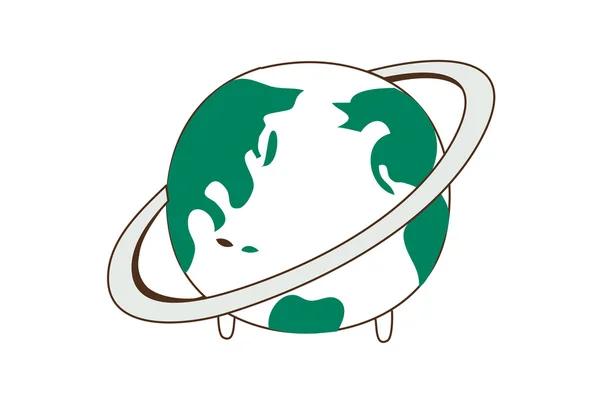 緑の惑星 — ストックベクタ