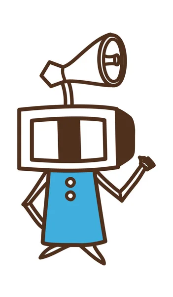 Fantásticos robots — Vector de stock