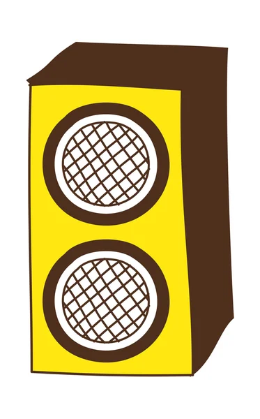 黄色扬声器 — 图库矢量图片
