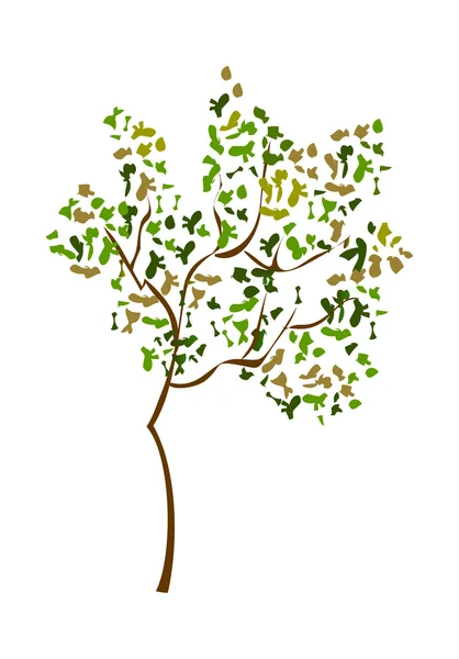 Árbol verde — Vector de stock