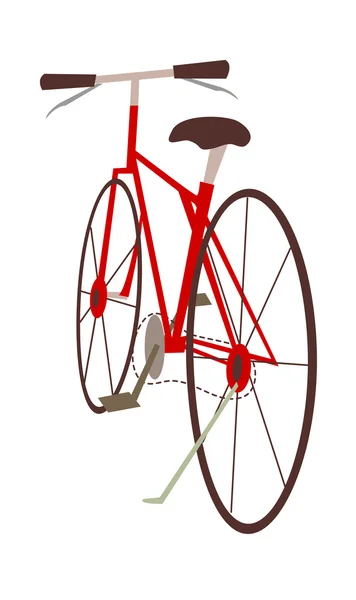 赤い自転車 — ストックベクタ