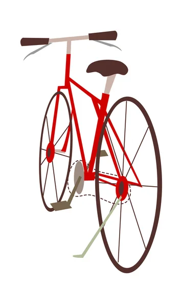 Bicicletta rossa — Vettoriale Stock