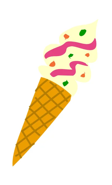 Délicieux crème glacée — Image vectorielle
