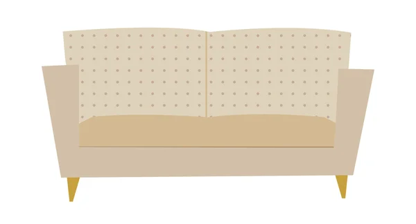 Beiges Sofa — Stockvektor