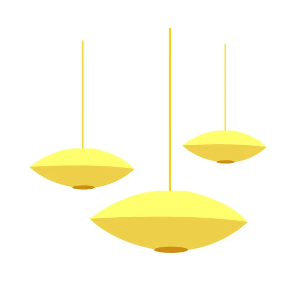 Gele lamp — Stockvector