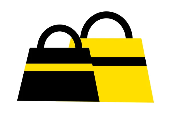 Black and yellow bags — Stock Vector