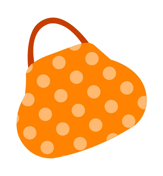 Orangene Tasche — Stockvektor