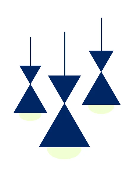 Blaue Lampe — Stockvektor