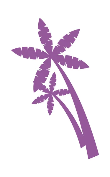 Paarse palm — Stockvector