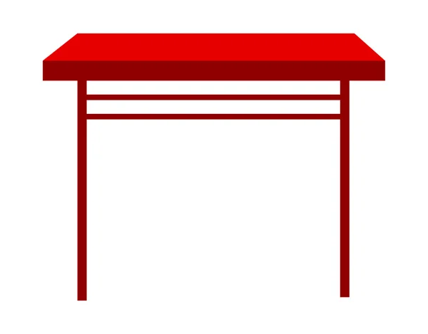 Rode tabel — Stockvector