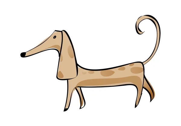 Dachshund. — Vetor de Stock