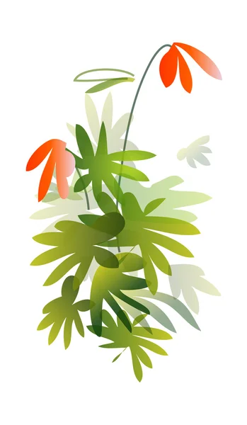 Krásná rostlina — Stockový vektor