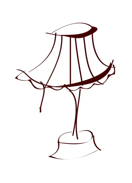 Table-lamp — Stockový vektor