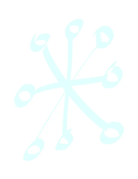 Blue snowflake — Stock Vector