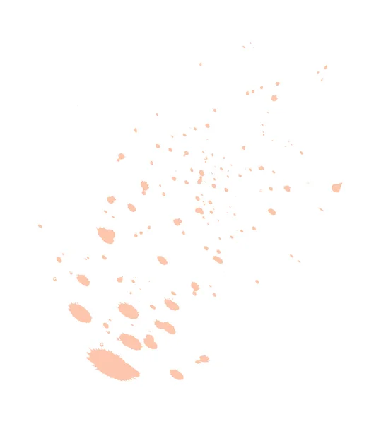 オレンジ色の塗装の汚れ — ストックベクタ