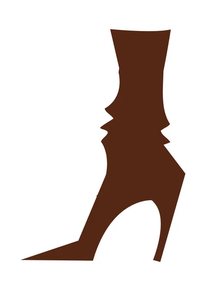 女性のブーツ — ストックベクタ