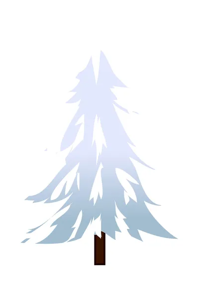 Conifere invernali — Vettoriale Stock