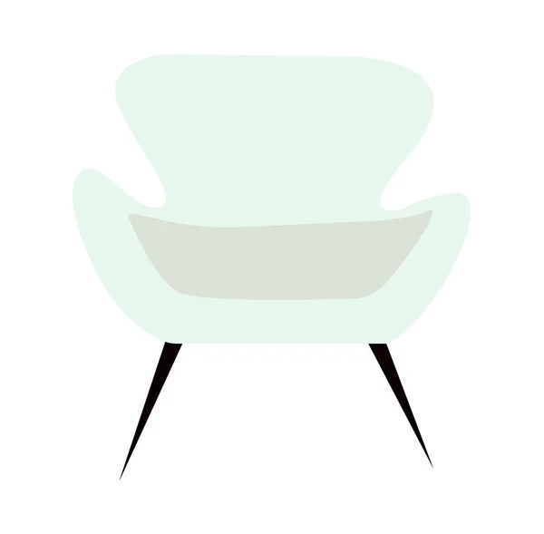 Fauteuil blanc — Image vectorielle