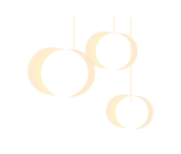 Lampe jaune — Image vectorielle
