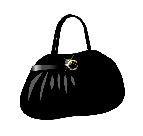 Bolso negro — Vector de stock