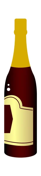 Botella de Champán — Vector de stock