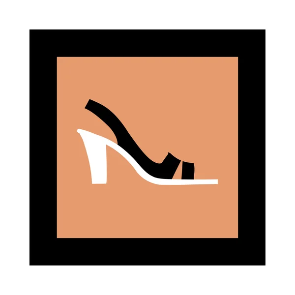 Fotos de zapatos o una mujer — Vector de stock