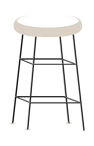 Weißer Stuhl — Stockvektor