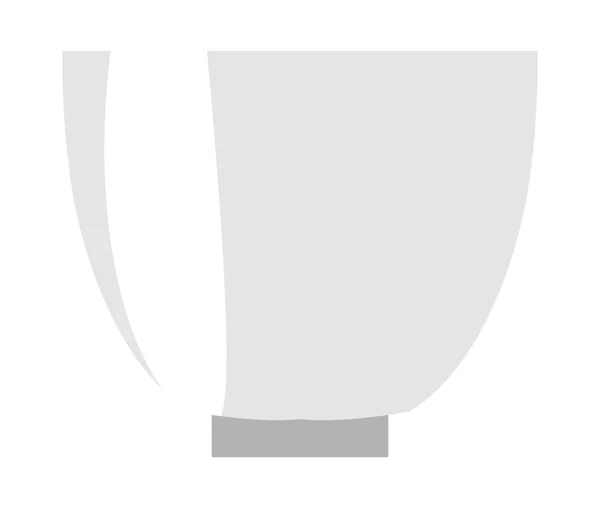 Bílý pohár — Stockový vektor