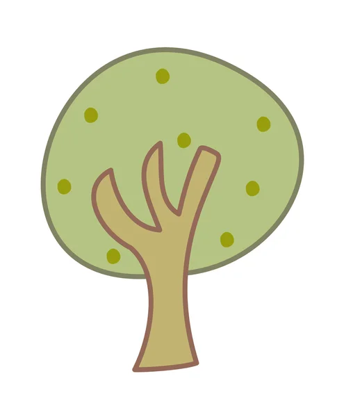 Зеленое дерево — стоковый вектор