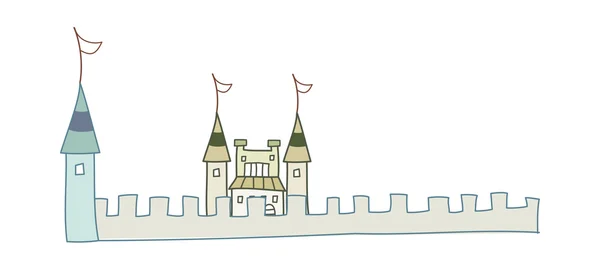 梦幻般的城堡 — 图库矢量图片